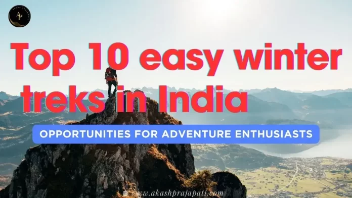 top easy winter treks in India